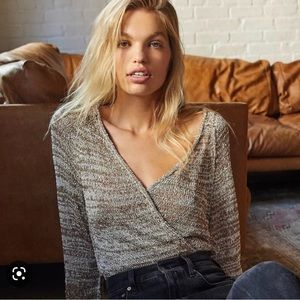 Free people wrap cardigan top NWT